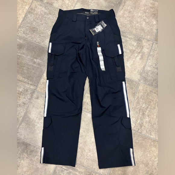 5.11 Tactical Other - NWT Men’s 5.11 Tactical Stryke EMS Pant with Reflective Strips Dark Navy 30x30